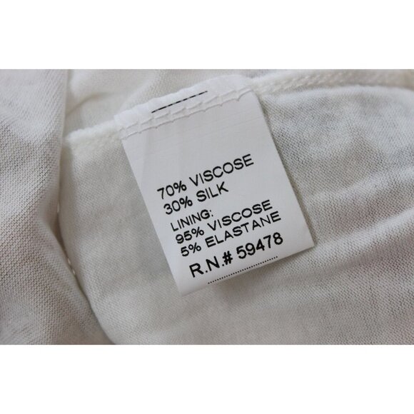 NWT BELLAMBRA Silk Blend Tiered Hem Mini Dress Yellow Floral Size Medium Italy - Picture 16 of 16